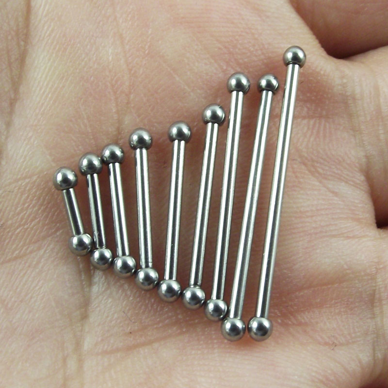 Industrial Barbell Long - เซย่าว 2 ชิ้น 2 มม. ลูกบอลเล็ก