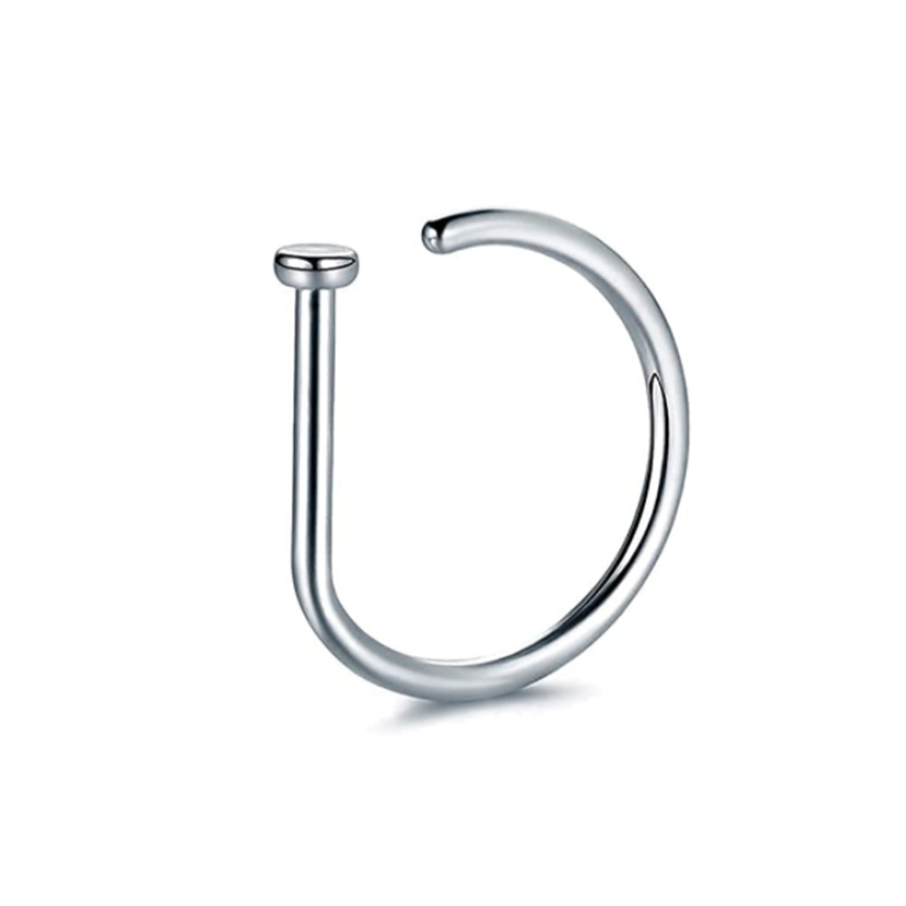 Body Jewelry Nose - 1PC ชายหญิงแหวนจมูกปลอม D รูปร่างโค้ง Barbells Nose