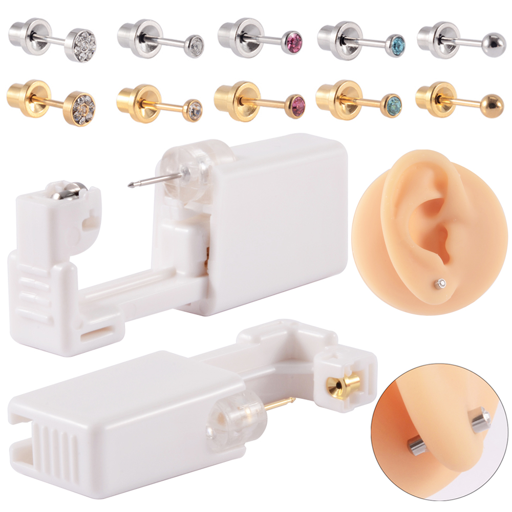 Body Jewelry Factory - ใหม่ทิ้งหมันหูเจาะหน่วยกระดูกอ่อน Tragus Helix Piercing Gun NO