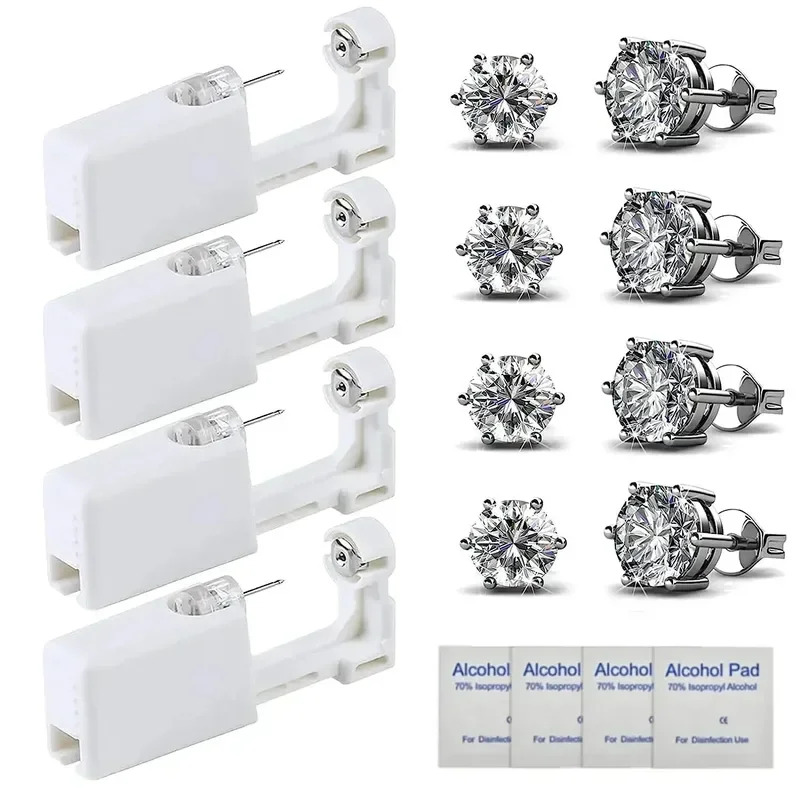 Body Jewelry Factory - ชุดเครื่องเจาะหูแบบใช้แล้วทิ้ง 2-12 ชิ้น ปลอดเชื้อ ปลอดภัย สำหรับเจาะจมูก