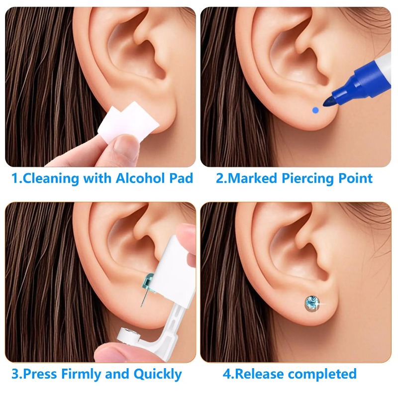 ชุดเจาะหูแบบใช้แล้วทิ้ง 2 ชิ้น - Body Jewelry Kit บทวิจารณ์และราคา