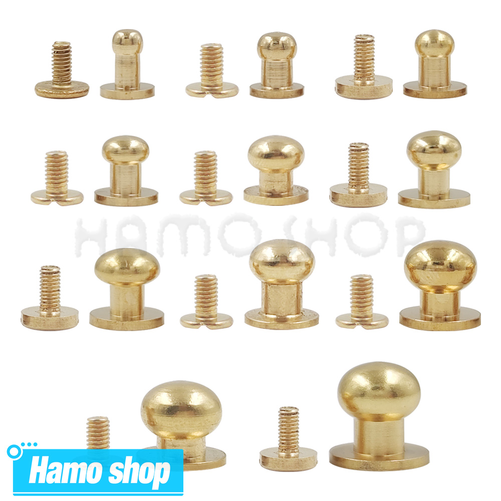 10 ชิ้นทองเหลืองปุ่มเข็มขัดกระ - Body Jewelry Chicago บทวิจารณ์และราคา