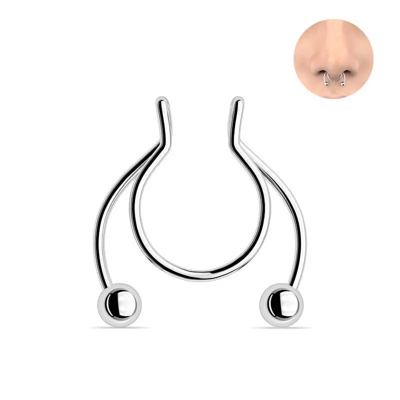 U รูปแหวนจมูกปลอม Hip Hoop Sep - Body Jewelry Nose บทวิจารณ์และราคา