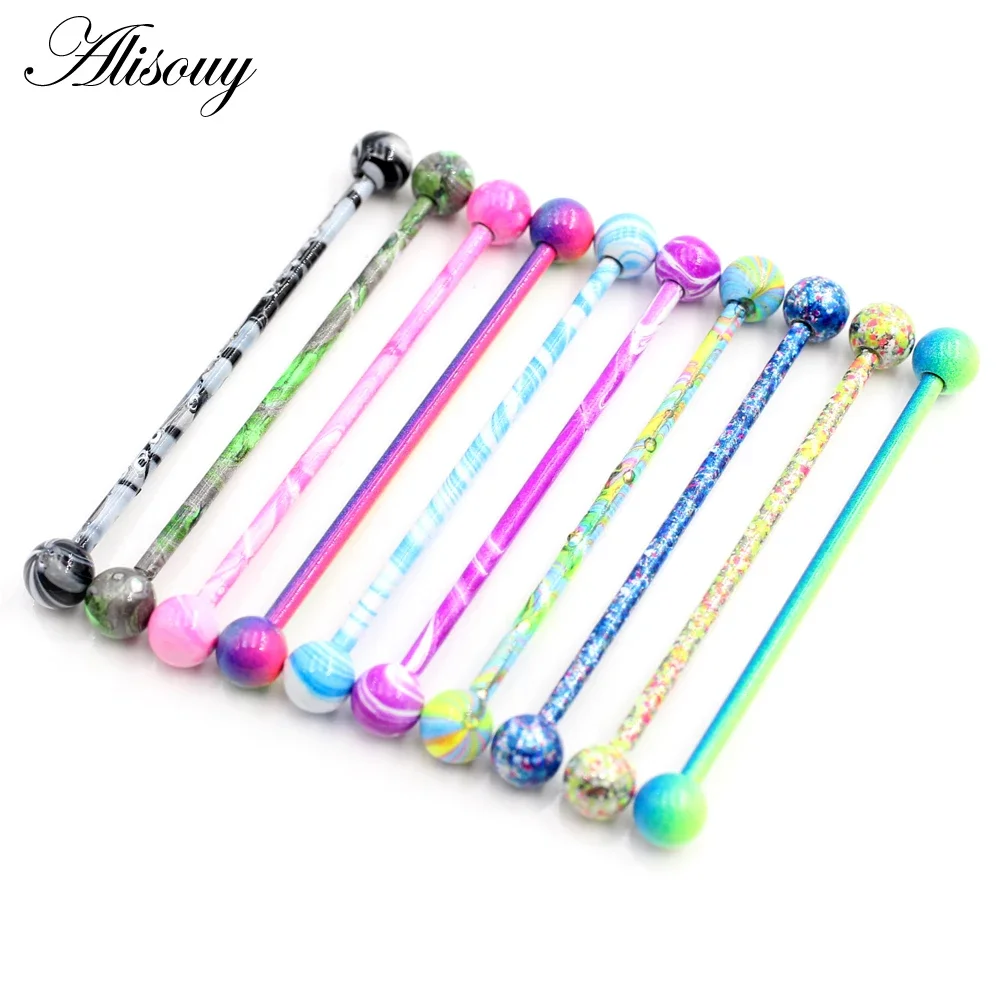 Alisouy 2PC ยาวตรงสแตนเลสสตีลต - Industrial Barbell Long บทวิจารณ์และราคา
