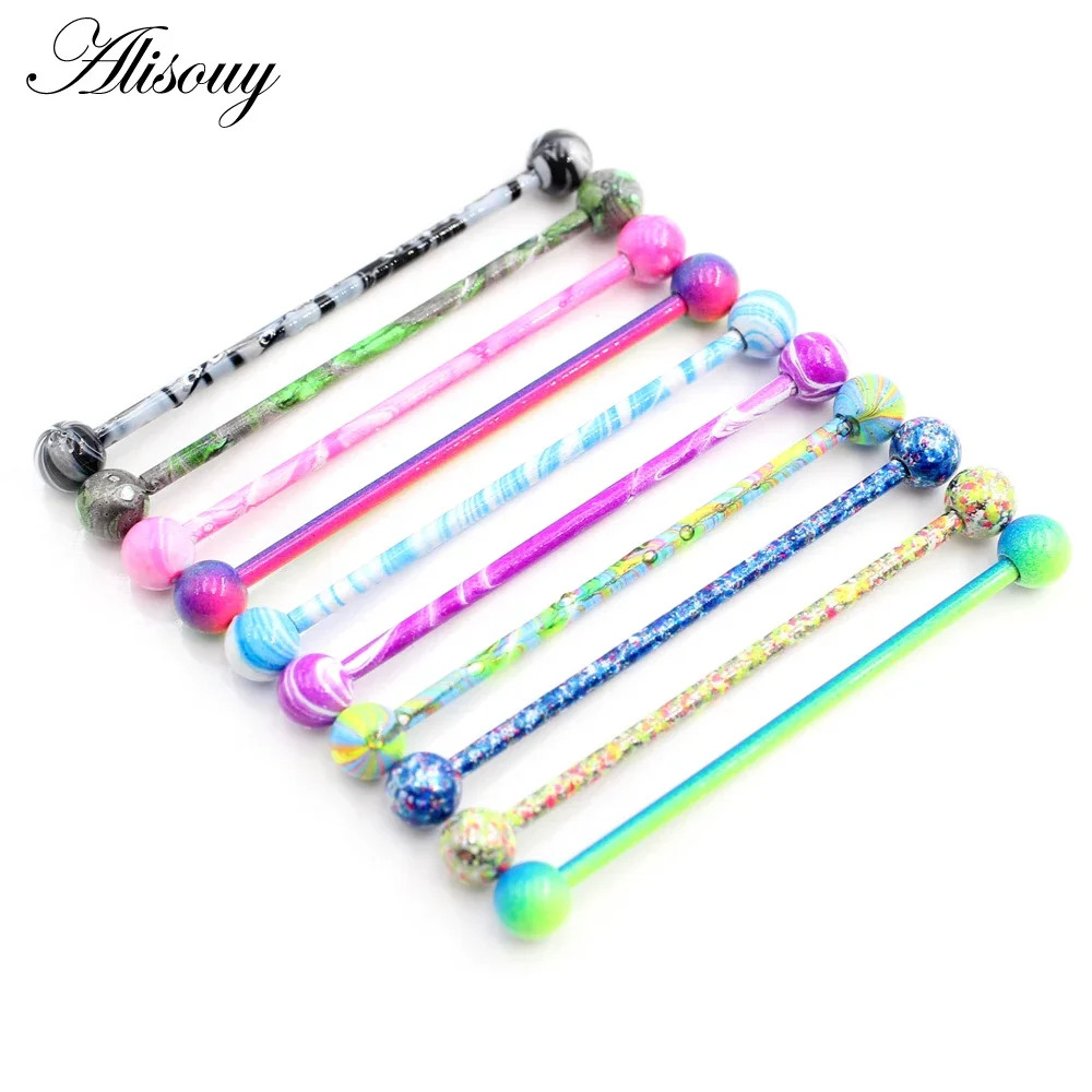 Alisouy 2PC ยาวตรงสแตนเลสสตีลต - Industrial Barbell Long บทวิจารณ์และราคา