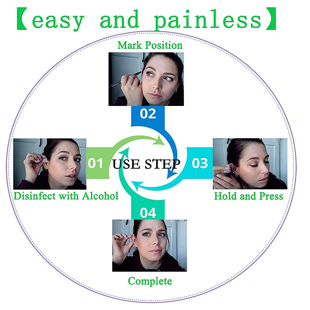 1-20 ชิ้น/เซ็ตหูเจาะปืนทิ้งฆ่า - Body Jewelry Factory บทวิจารณ์และราคา