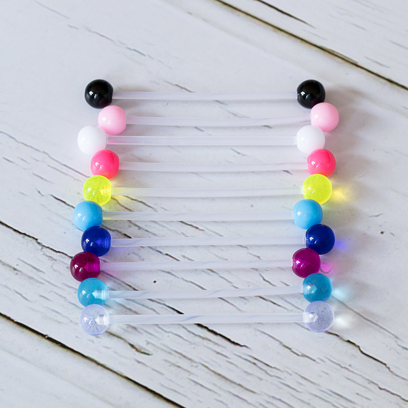 10-50Pcsอะคริลิคต่างหูกระดูกอ่ - Industrial Barbell Long บทวิจารณ์และราคา