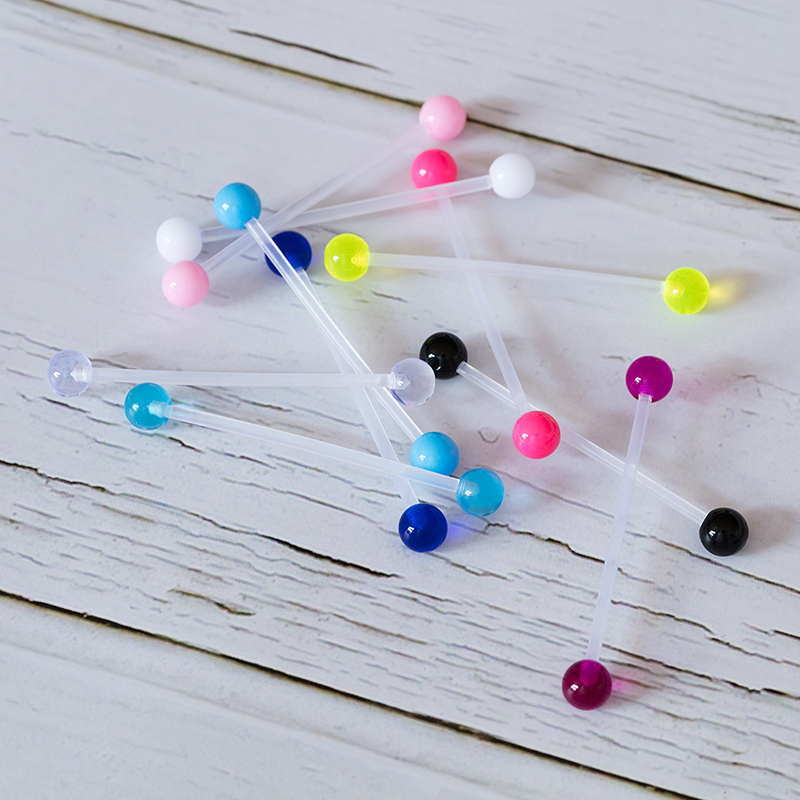 10-50Pcsอะคริลิคต่างหูกระดูกอ่ - Industrial Barbell Long บทวิจารณ์และราคา