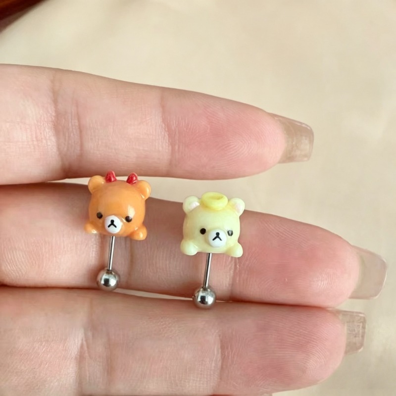 ต่างหูรูปหมีริลัคคุมะน่ารัก ทำ - Body Jewelry Kit บทวิจารณ์และราคา