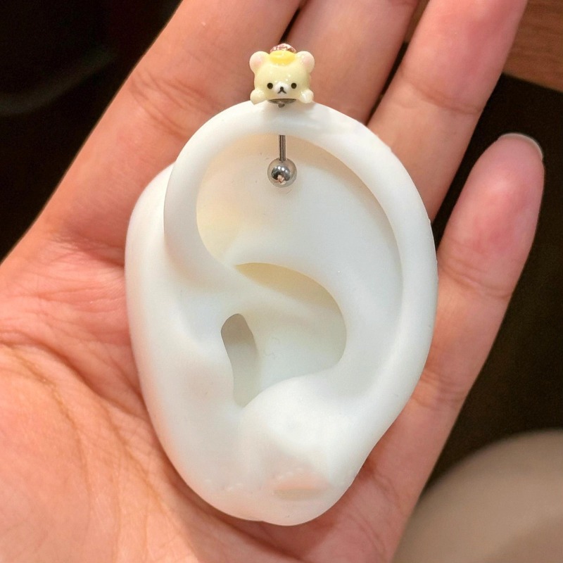 ต่างหูรูปหมีริลัคคุมะน่ารัก ทำ - Body Jewelry Kit บทวิจารณ์และราคา