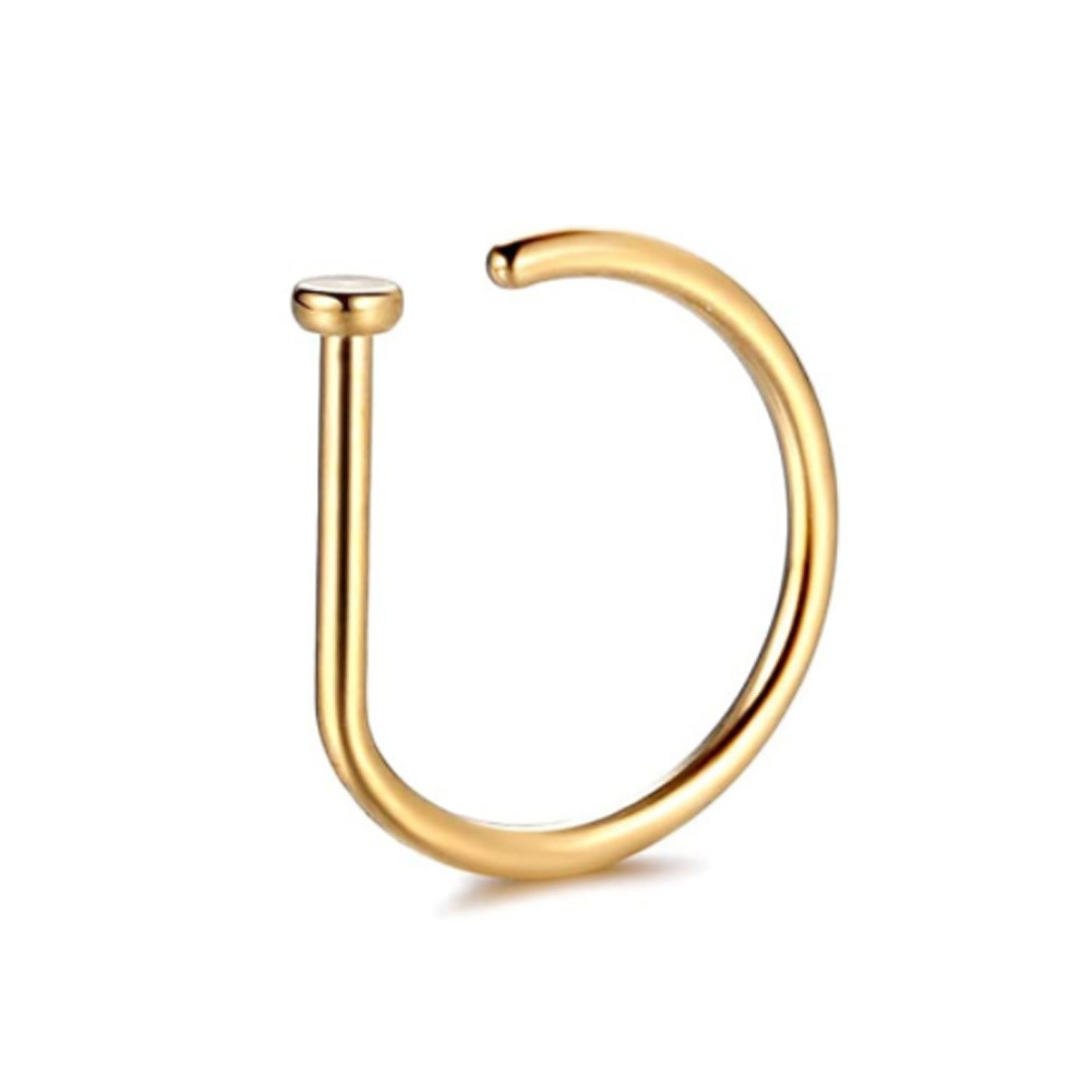 1PC ชายหญิงแหวนจมูกปลอม D รูปร - Body Jewelry Nose บทวิจารณ์และราคา