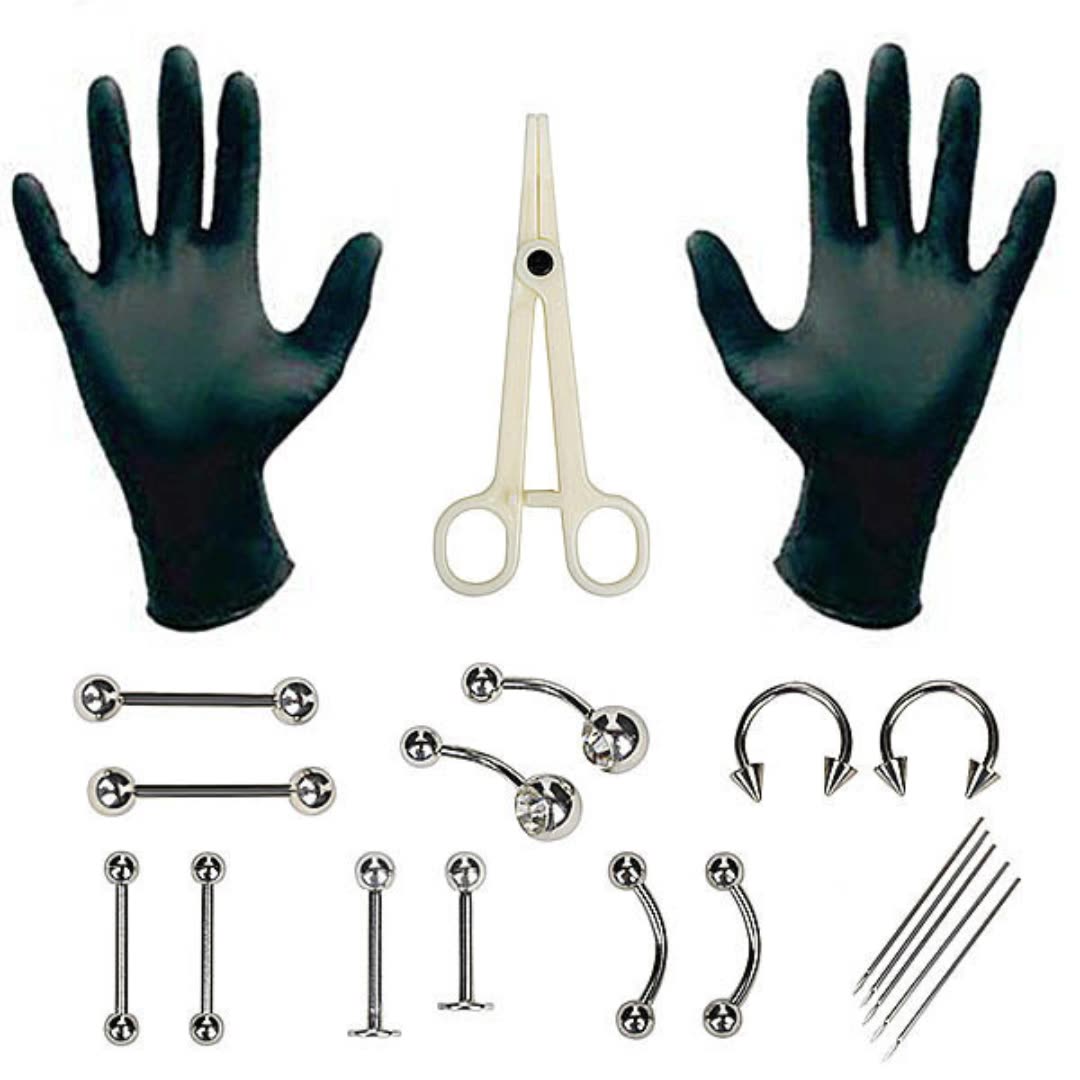 1 ชุดทิ้ง Professional Body Pi - Body Jewelry Kit บทวิจารณ์และราคา