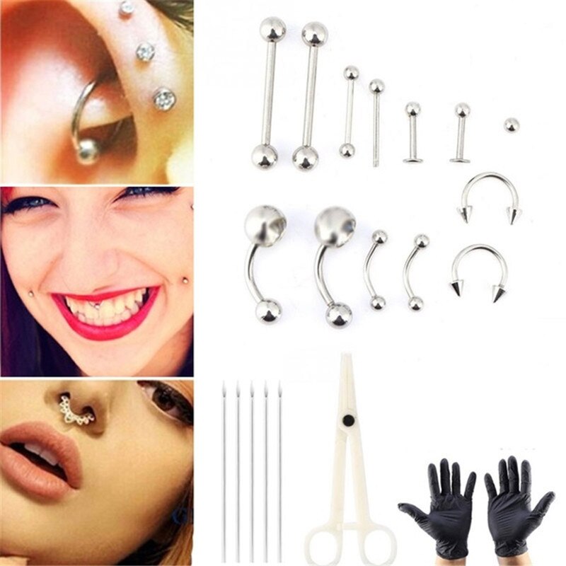 1 ชุดทิ้ง Professional Body Pi - Body Jewelry Kit บทวิจารณ์และราคา