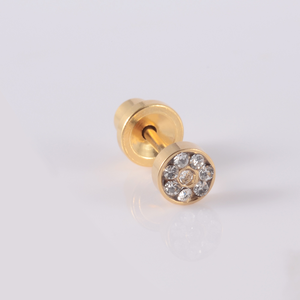 ใหม่ทิ้งหมันหูเจาะหน่วยกระดูกอ - Body Jewelry Factory บทวิจารณ์และราคา