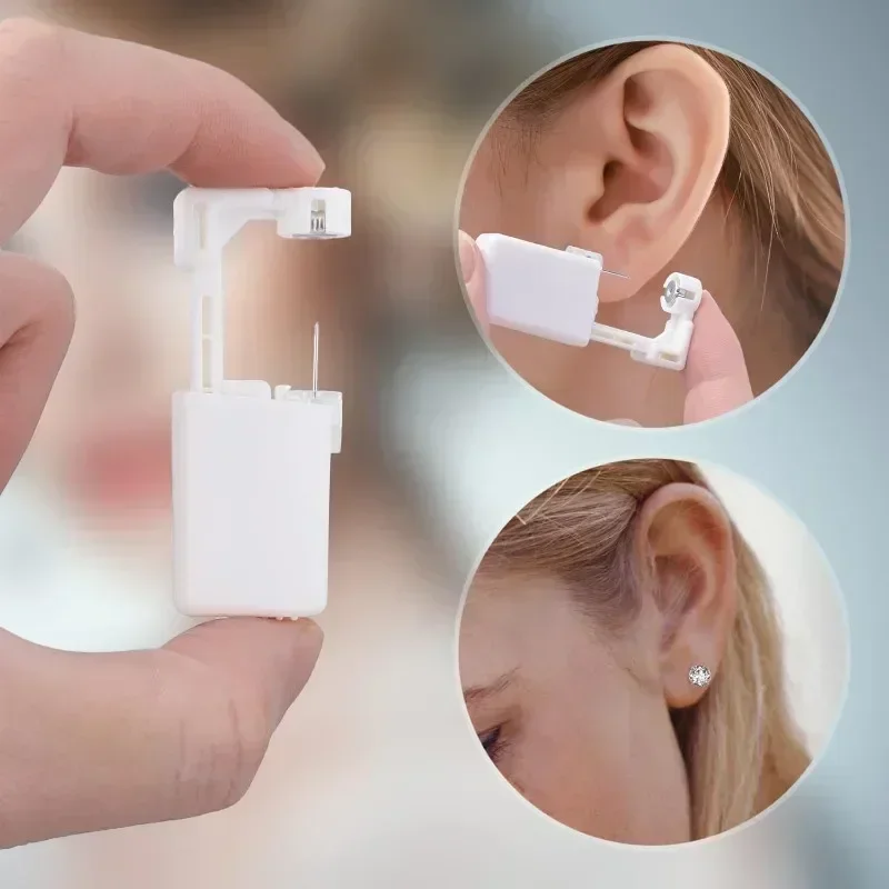 เครื่องเจาะหูแบบปลอดภัย สีขาว  - Body Jewelry Factory บทวิจารณ์และราคา