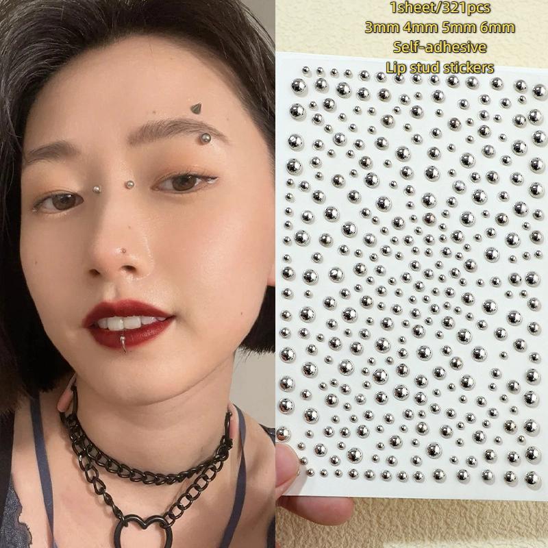 321pcs ไม่เจาะ Lip Studs สติกเ - Body Jewelry Nose บทวิจารณ์และราคา