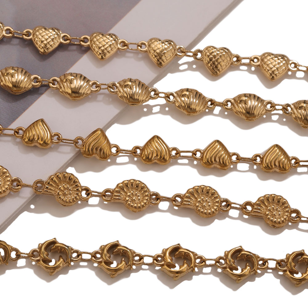 โซ่สแตนเลสเคลือบทอง PVD 1M ลาย - Body Jewelry บทวิจารณ์และราคา