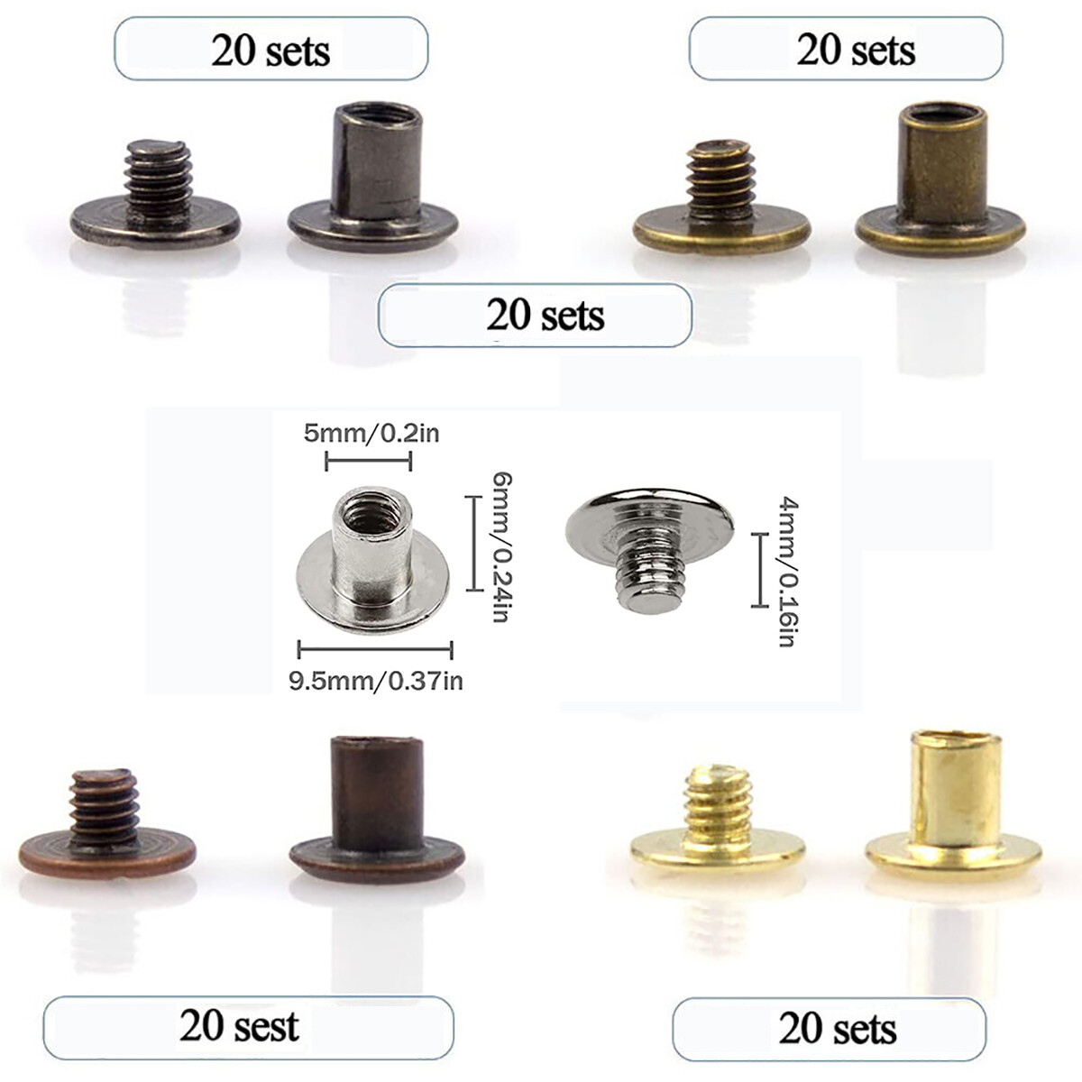 ชุดสกรูชิคาโก้ M4 M5 จำนวน 100 - Body Jewelry Chicago บทวิจารณ์และราคา