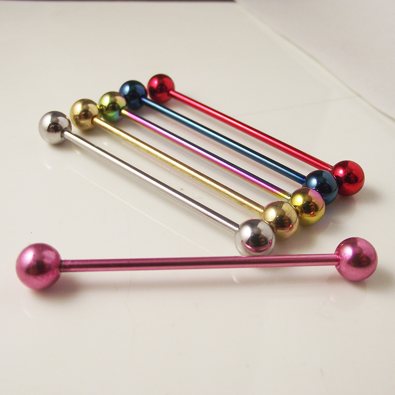 2 ชิ้น 14G 1.6 มม.แหวนนีออน Sw - Industrial Barbell Long บทวิจารณ์และราคา