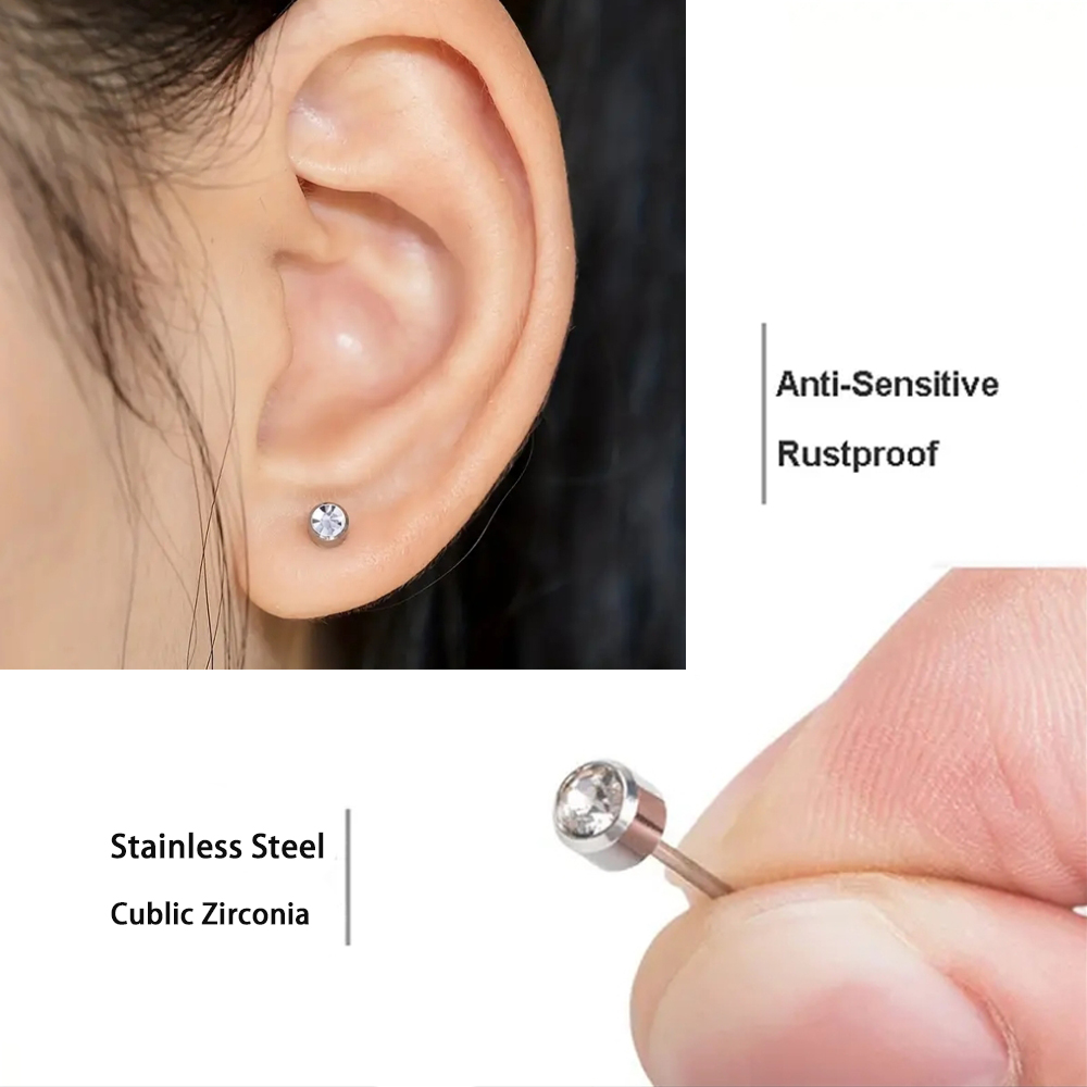 50-1pcs ทิ้งหมันหูเจาะหน่วยหู  - Body Jewelry Factory บทวิจารณ์และราคา