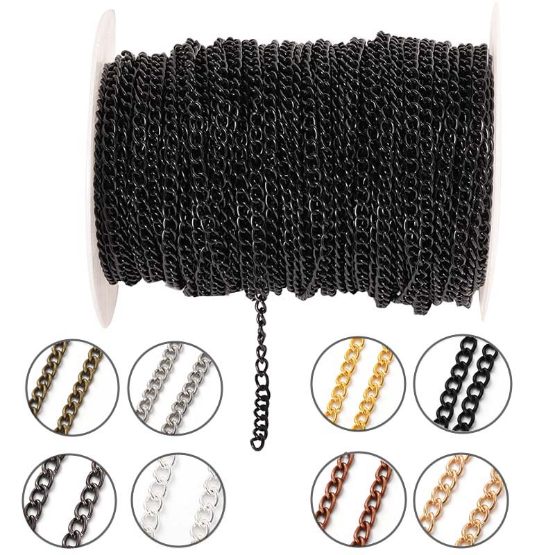 โซ่โลหะแบนรูปวงรีขนาด 2 เมตร 2 - Body Jewelry บทวิจารณ์และราคา