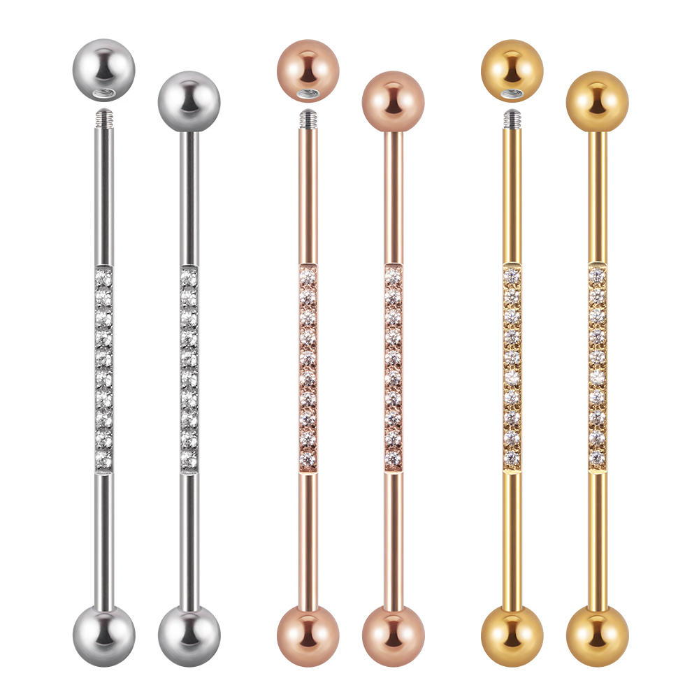 1/3Pcs สแตนเลสสตีลอุตสาหกรรม B - Industrial Barbell Long บทวิจารณ์และราคา