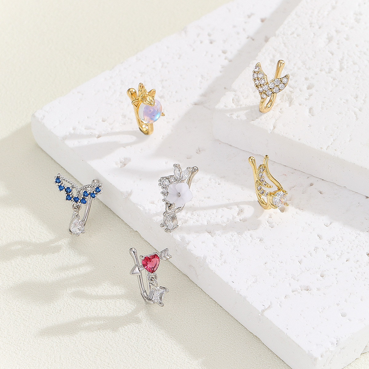 เครื่องประดับเจาะจมูกปลอมทองแด - Body Jewelry Nose บทวิจารณ์และราคา