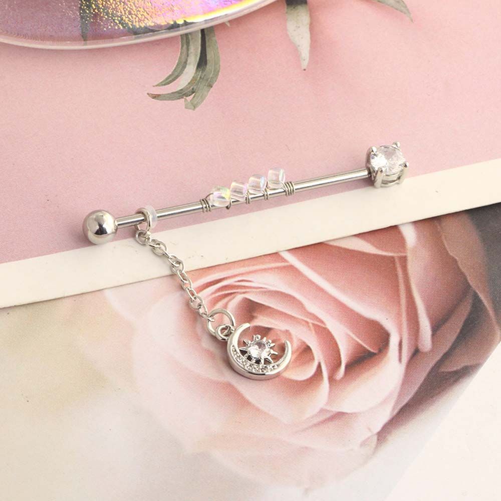จี้รูปหัวใจสไตล์พังก์สำหรับเจา - Industrial Barbell Long บทวิจารณ์และราคา