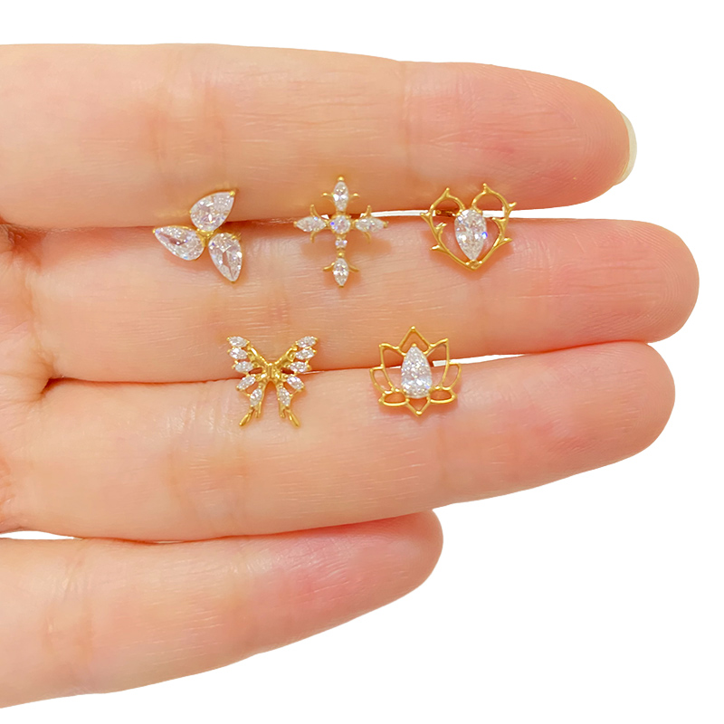 ASTM F136 ไทเทเนียมหู PIERC ผี - Body Jewelry Factory บทวิจารณ์และราคา